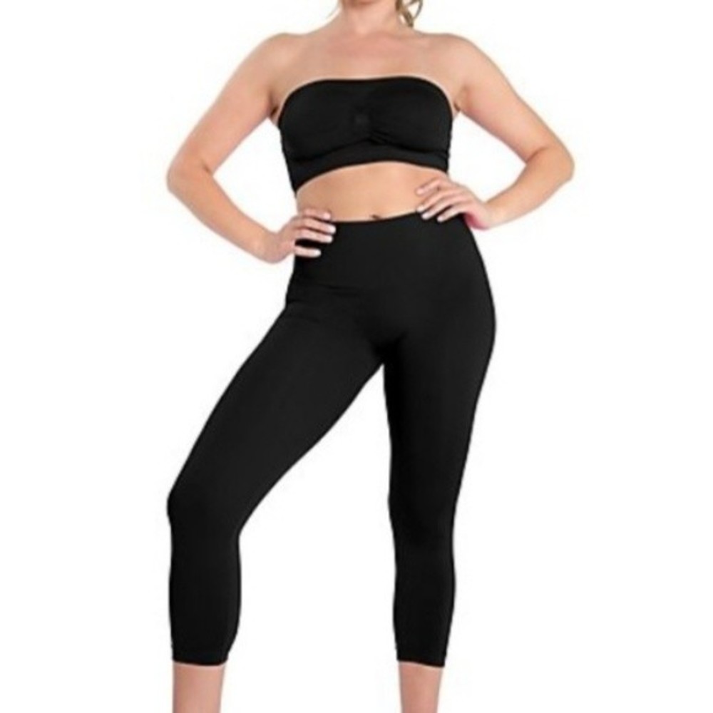 NEW Shaper Queen Waist Support Black Legging Support Compression Medium